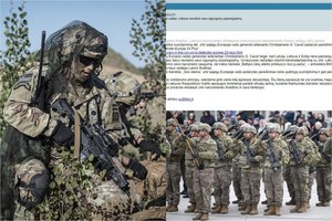 Lietuvos žiniasklaidoje bandyta išplatinti melagingą pranešimą, susijusį su JAV kariais