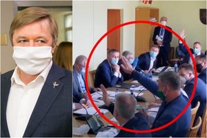 Apie nacistiniu saliutavimu apkaltintą bendrapartietį prakalbo R. Karbauskis, bus kreiptasi ir į VSD 