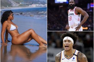 Smūgis NBA žvaigždei J. Hardenui: jo draugė atsidūrė „Suns“ ekipos žaidėjo glėbyje
