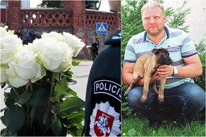 Policija pasidalijo žinia apie pagalbą žuvusio pareigūno šeimai