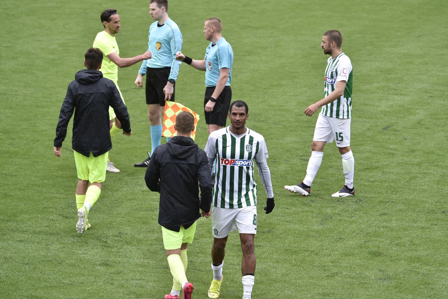 LFF stadione Vilniuje – pirmosios rungtynės po koronaviruso pandemijos.<br>V.Ščiavinsko nuotr.