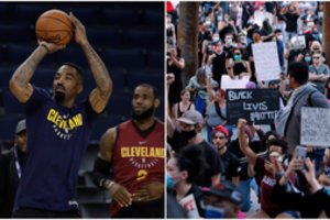 Protestų įkarštyje – NBA žvaigždės įtūžis: suspardė gulintį vyrą