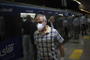 Irane užregistruotas didžiausias per du mėnesius užsikrėtimo koronavirusu atvejų skaičius