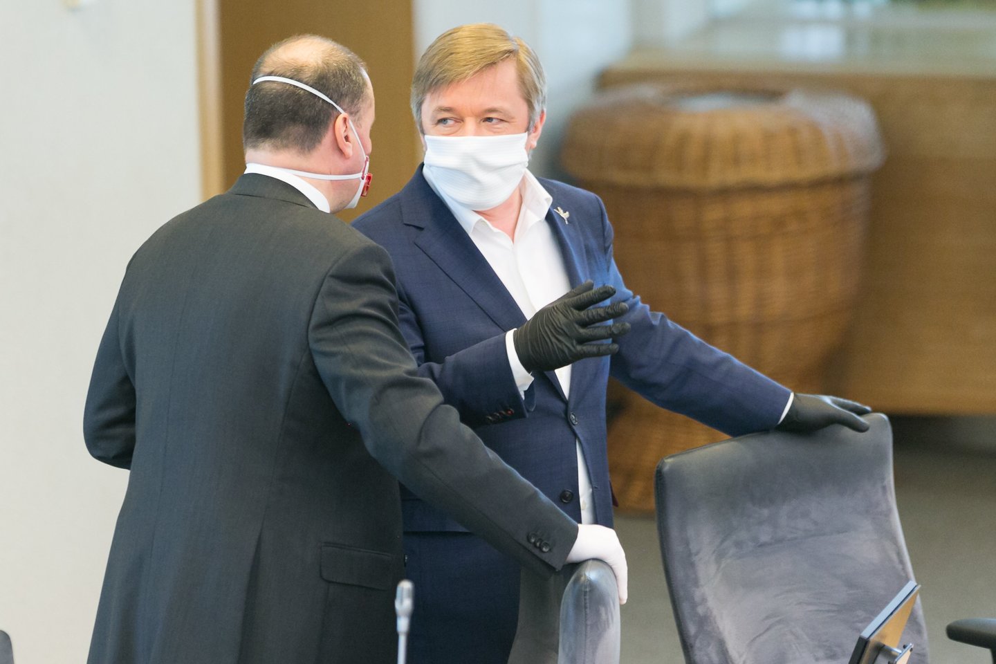 Saulius Skvernelis Ramūnas Karbauskis<br>T.Bauro nuotr.