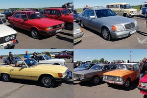 Istorinės technikos gerbėjai veržėsi į Kauno gatves: tarp riedančių eksponatų sukiojosi ir šerifo automobilis