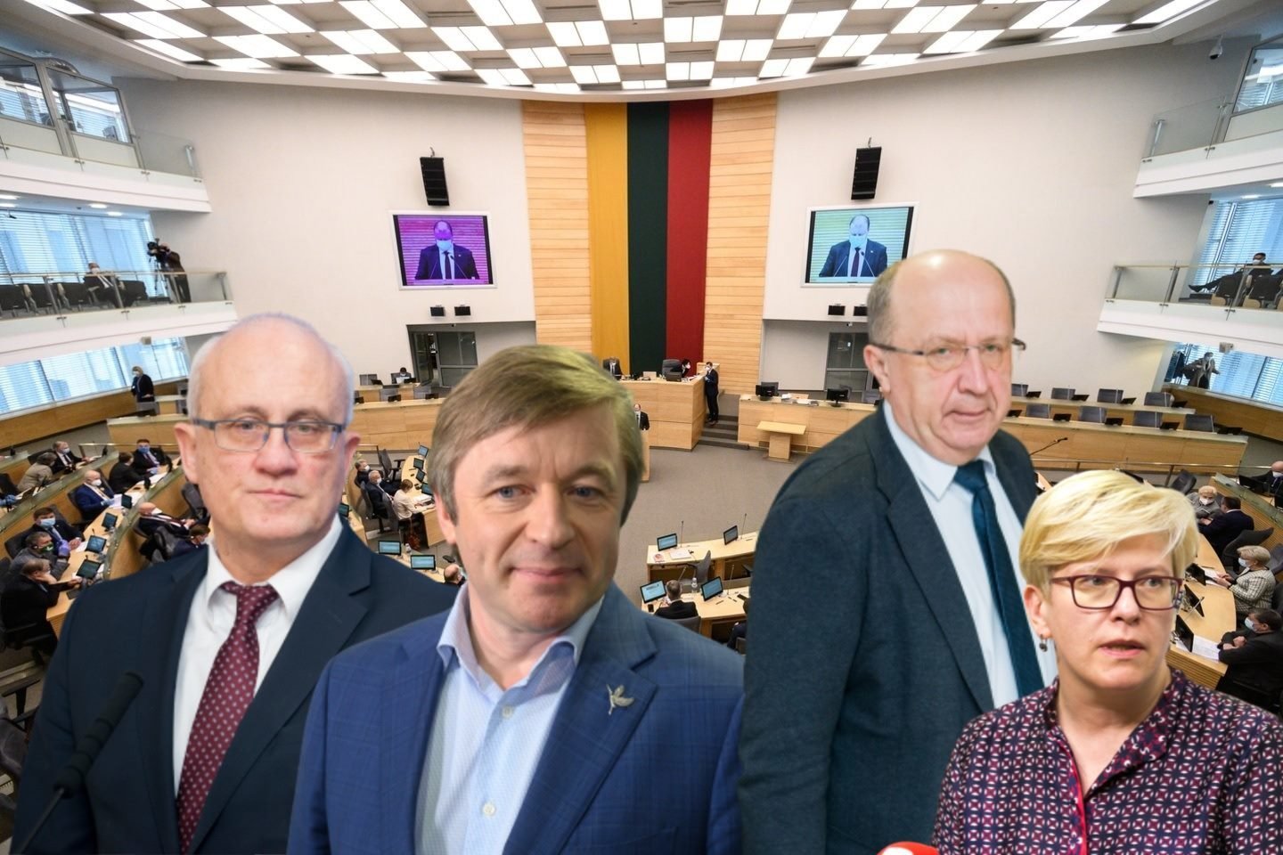  Seimas ketvirtadienį patvirtino parlamentinio tyrimo dėl vietinių ir regioninių veiksnių ir aplinkybių, lėmusių 2009–2010 metų krizę Lietuvoje, išvadas.<br> Lrytas.lt fotomontažas.