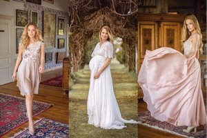 Besilaukianti dizainerė Ingrida-Agnietė Naujokė pristatė ypatingą kolekciją ir parodė pilvuką