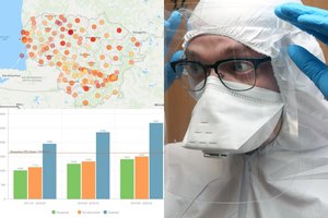 SAM žemėlapyje atsispindi medikų algos: galima matyti, kas gauna daugiausiai, o kas – mažiausiai