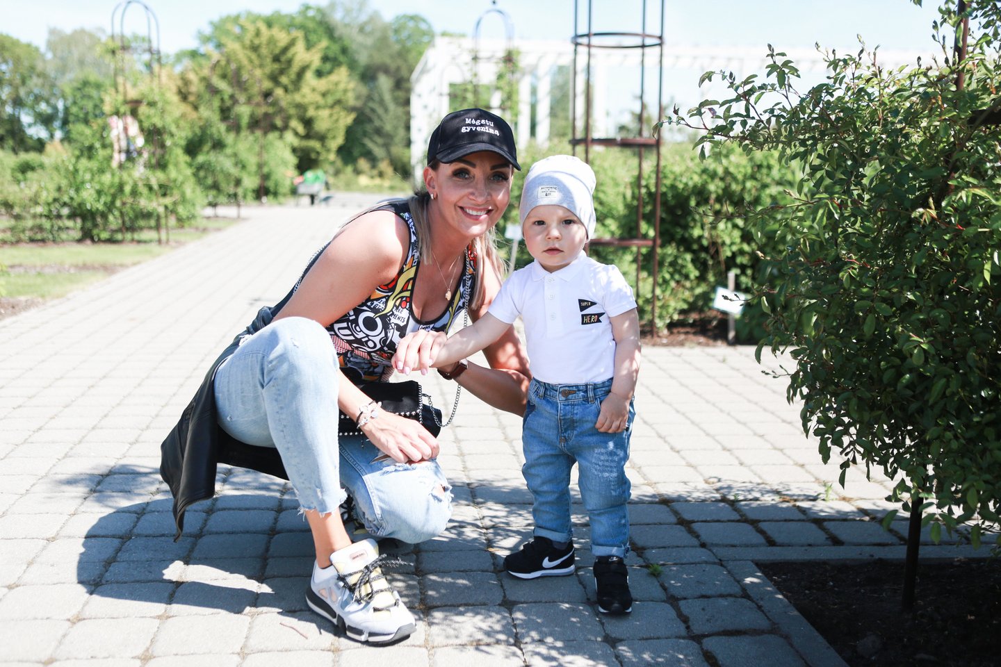 G.Žemaitė su sūnumi Nikolu.<br> G.Bitvinsko nuotr.