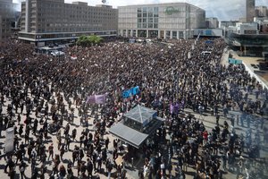 Per protestus Berlyne suimti 93 žmonės, sužeisti 28 policininkai