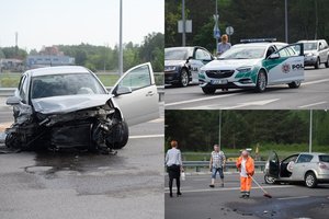 Vilniuje susidūrus automobiliams prireikė medikų