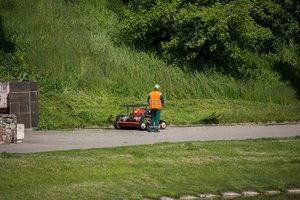 Panevėžiečiams neįtinka, kaip jų mieste tvarkosi šiauliečiai šienpjoviai – norėtų roboto