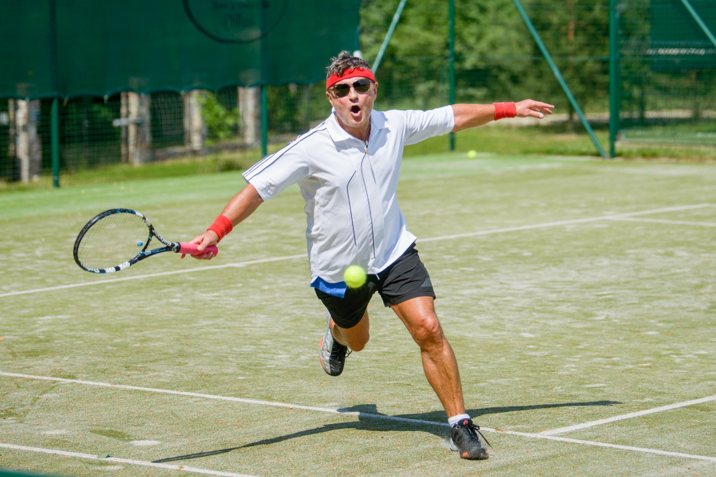 Dvynių teniso turnyras, Marčiulionio sodyboje, tenisas, Antanas Bosas<br>J.Stacevičiaus nuotr.