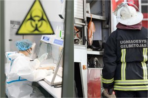 Koronavirusas plinta tarp ugniagesių: užsikrėtė Klaipėdos ir Ukmergės gelbėtojai
