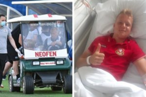 V. Dambrauskas – apie P. Golubicko traumą: „Pirmajame kėlinyje žaidimo nebemačiau“