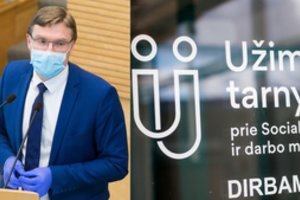 Pateikė statistiką, kaip nuo karantino pradžios Lietuvoje keitėsi nedarbas
