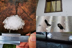 Lietuvą užklupusi kruša iškapojo skyles stoguose, išdaužė langus, prakirto sienų apdailas