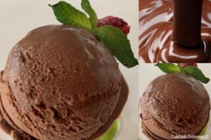 Šokoladiniai ledai, kuriems pagaminti nereikia aparato