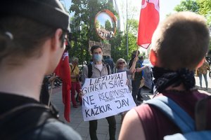 Po protesto akcijos Vilniuje už juodaodžių teises policija pradėjo tyrimą