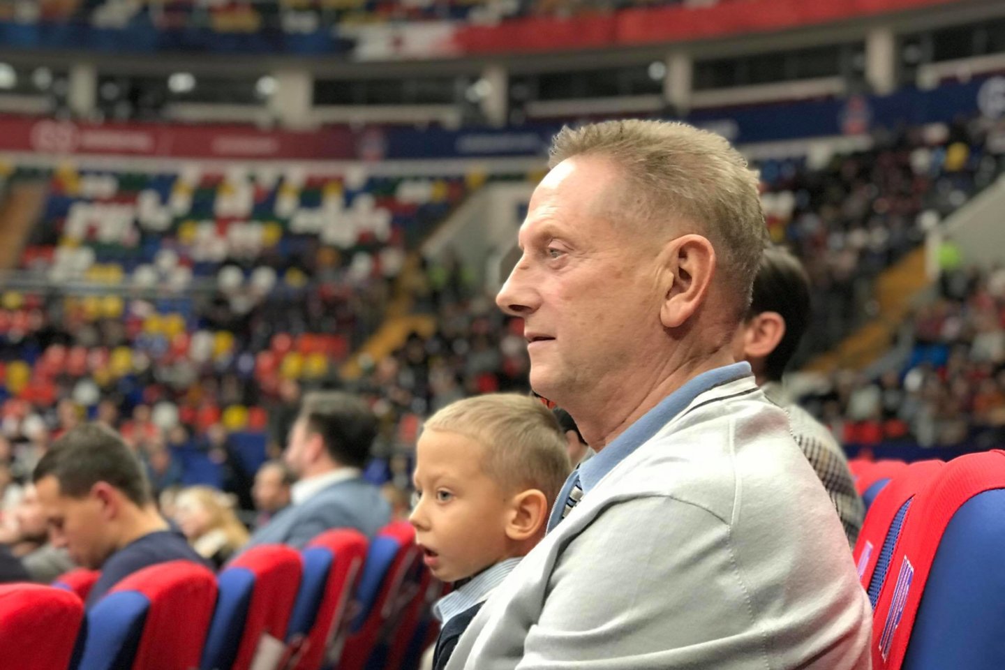 V.Romanovas Maskvoje stebėjo CSKA ir „Žalgirio“ mūšį.<br>L.Ribako nuotr.