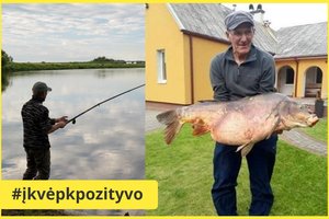 Kėdainiečio laimikis – įspūdingas 23 kilogramų tvenkinio monstras