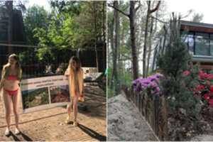 Į Palangos „dušines“ renkasi žmonės su rankšluosčiais – reikalauja pastatą naudoti pagal jo paskirtį 