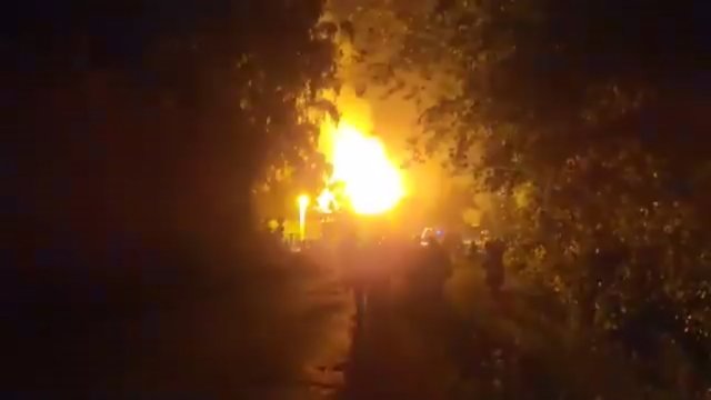 Kvapą gniaužiantys vaizdai: dujų skirstymo stotyje Kazanės mieste įvyko didžiulis sprogimas