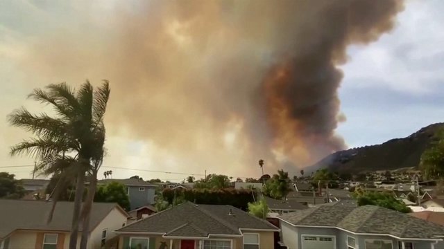 Ugnis vėl siautėja – Kalifornijoje įsiplieskė smarkūs miškų gaisrai