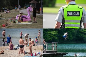 Iš policijos – griežtas perspėjimas poilsiautojams prie vandens telkinių
