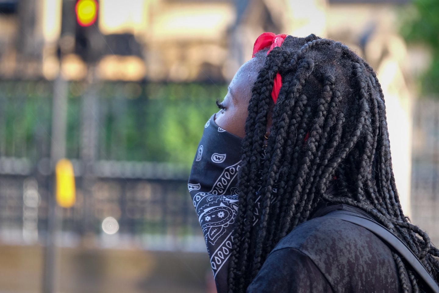  Praėjusią savaitę Londone, kaip ir kai kuriuose kituose Jungtinės Karalystės miestuose, vyko planiniai, taikūs demonstraciniai „Black Lives Matter“ (BLM, „Juodųjų gyvybės svarbios“) renginiai.<br>S. Mackevičiaus nuotr.