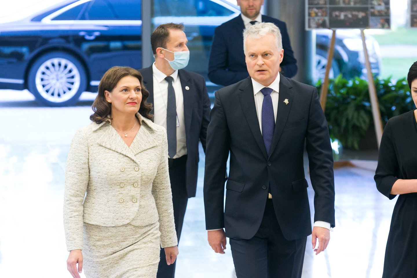 Prezidentas Gitanas Nausėda ketvirtadienį perskaitė savo pirmąjį metinį pranešimą.<br>T.Bauro nuotr.