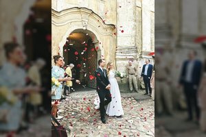 Vilniečių poros vestuvių planus pakoregavo karantinas ir gandrai