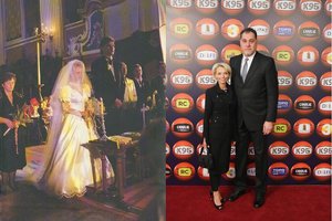 Paviešinti dar niekur nematyti Sabonių vestuvių kadrai: ašaros prie altoriaus ir įspūdinga jaunosios suknia