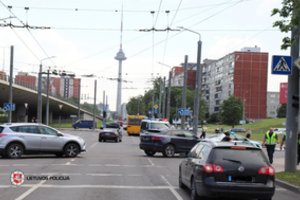 Praėjusios paros avarijose sužeista 17 žmonių