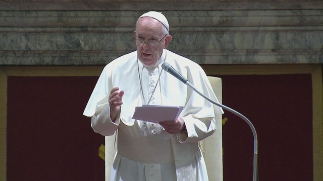 Popiežius Pranciškus surengė pirmą audienciją po karantino: medikus sulygino su angelais