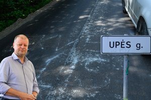 Gatvę prie S. Skvernelio namų apipaišęs vyras premjerą kaltina piktnaudžiavimu pareigomis