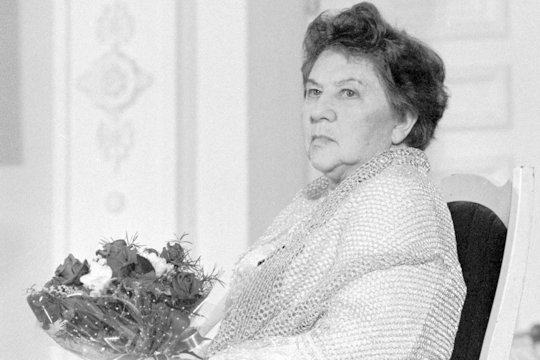 2000 m. mirė aktorė, viena geriausių lietuvių poezijos skaitovių Monika Mironaitė (87 m.).<br>P.Lileikio nuotr.