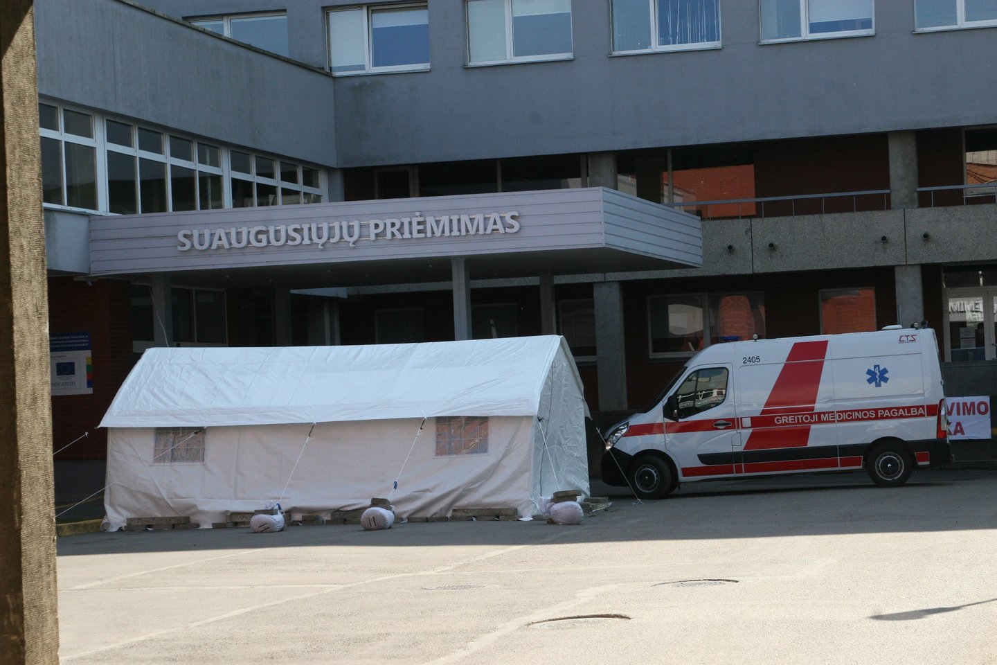 Marijampolės ligoninė tapo koronaviruso židiniu.<br>L.Juodzevičienės nuotr.