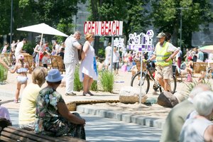 Ilgai laukta KPD išvada: pliažas nepažeidžia Lukiškių aikštės savybių