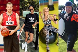 Žinomi žmonės atskleidė, kokiu sportu užsiima vasarą 