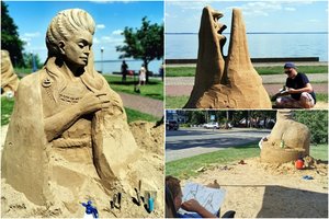 Lietuvos pajūryje kyla įspūdingos skulptūros: žmonės negali patikėti, kad tai – vien iš smėlio