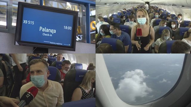 Pirmojo vietinio skrydžio į Palangą keleiviai pasidalijo įspūdžiais iš lėktuvo: nesitikėjome tiek žmonių