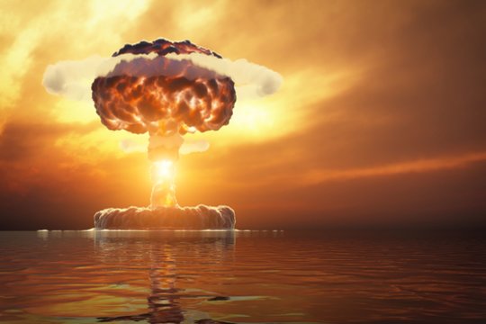1946 m. Bikini atolo Ramiajame vandenyne lagūnoje, JAV branduolinių bandymų teritorijoje, pirmąkart po Antrojo pasaulinio karo susprogdinta atominė bomba.<br>123rf nuotr.