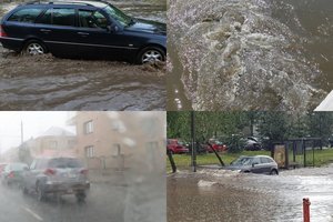 Galingos liūties Kaune neatlaikė nuotekų tinklai: srutos plūdo į Nemuną