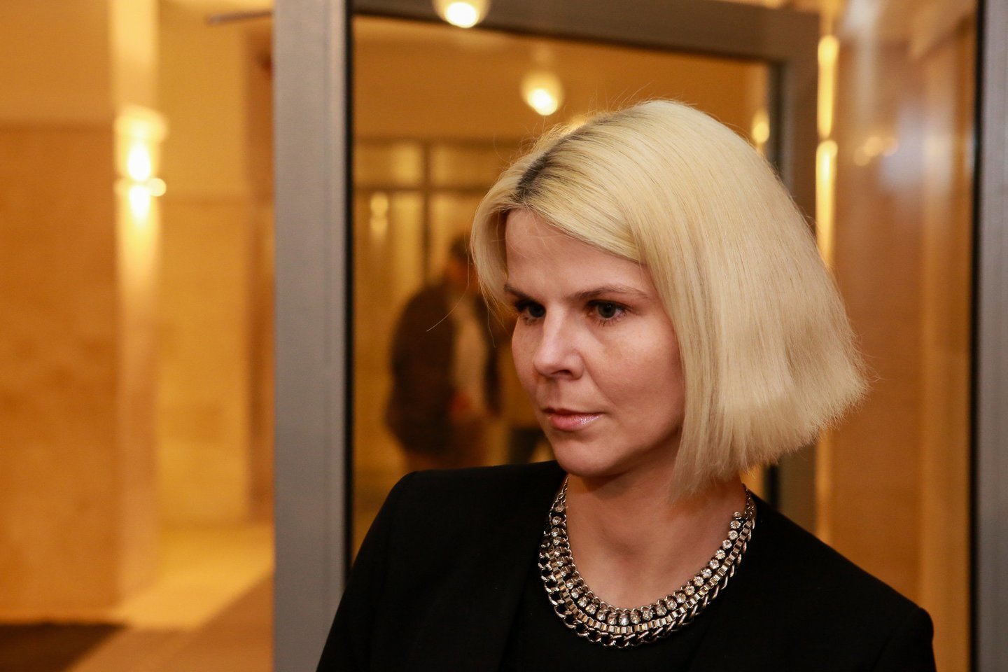  Trečiadienį teisme smurto prieš vaiką byloje buvo apklausta kaunietė E.Geležiūnienė ir jos gyvenimo draugas. <br> G.Bitvinsko nuotr.