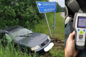 Klaipėdos r. į avariją patekusi abiturientė į egzaminą važiavo girta