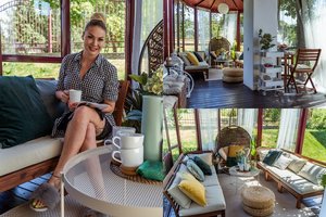 Natalijos Bunkės terasoje telpa būrys draugų: „Kaimynai negirdi, tad galima sėdėti, kiek norisi“ 