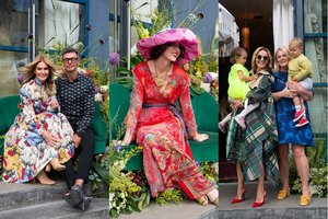 Skoningai pasipuošusios garsios damos ir džentelmenai spindėjo vakarėlyje