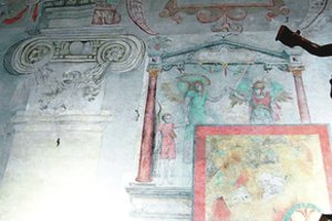 Bernardinų bažnyčioje Vilniuje restauratoriai atkūrė vertingą piešinį