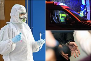 Koronavirusas nustatytas žmogžudyste Vilniaus r. įtariamam asmeniui, nėščiajai ir kariui